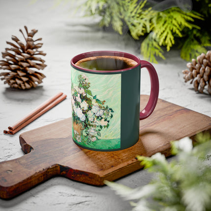Roses by Vincent Van Gogh Colorful Mugs (11oz, 15oz)