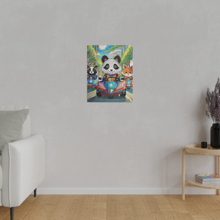 Bumper Car Bonanza Matte Canvas, Stretched, 0.75"
