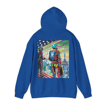 NSA Cyber Punk Computer Hacking Team – Heavy Blend™ Hooded Sweatshirt