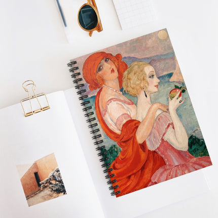 Sur la Route d'Anacapri by Gerda Wegener Spiral Notebook - Ruled Line