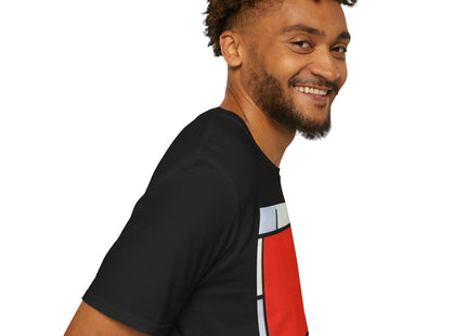 Composition with Red, Yellow, Blue, and Black Softstyle T-Shirt