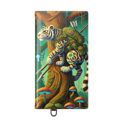 🐅🌿 Silent Stripes Flip Case – Stealth, Grace & Enchanted Forest