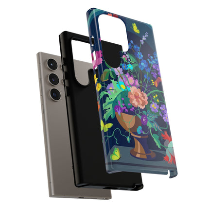 Midnight Floral Reverie Phone Case – Vibrant Bloom & Enchanted Beauty