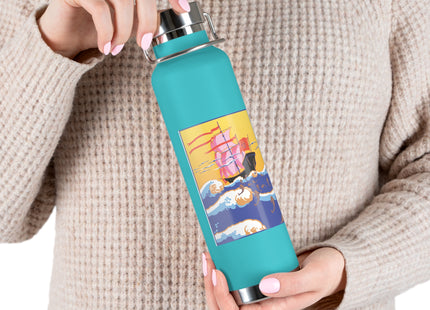 Golden Seas and Whimsical Dreams Copper Vacuum Insulated Bottle, 22oz