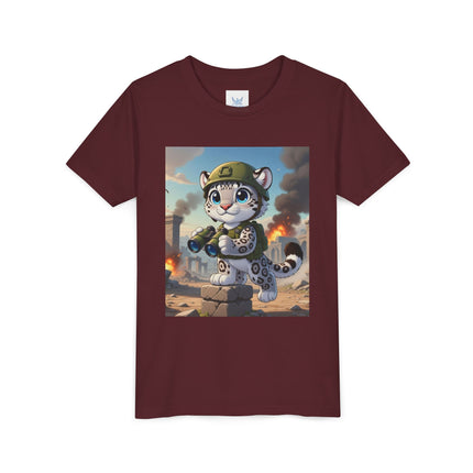 Snow Leopard Lookout Youth Short Sleeve Tee