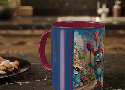 Monster Parade Madness Colorful Mugs, 11oz