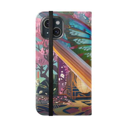 🦊🦋 Cyber Kitsune Butterfly Guardian Phone Case – Neon Magic & Digital Dreams