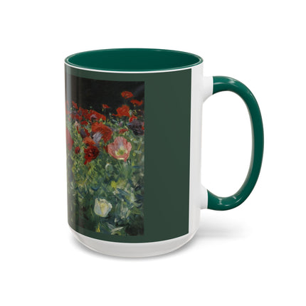 A Study of Poppies for Carnation, Lily, Lily, Rose by John Singer Sargent Colorful Mugs (11oz, 15oz)