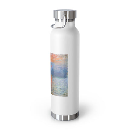 Sunrise by Claude Monet Copper Vacuum Insulated Bottle, 22oz