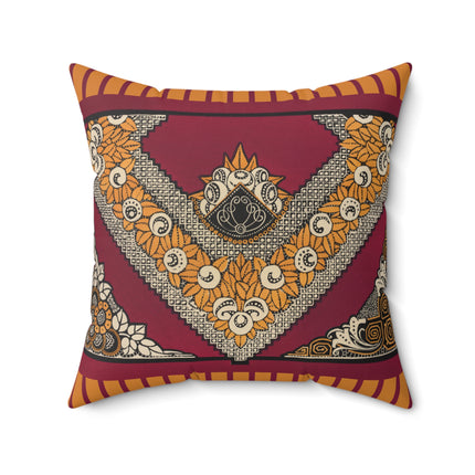 La décoration moderne dans le textile Pl. 12 by Gaston Charlet Spun Polyester Square Pillow
