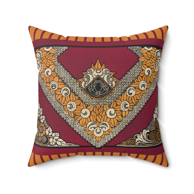 La décoration moderne dans le textile Pl. 12 by Gaston Charlet Spun Polyester Square Pillow