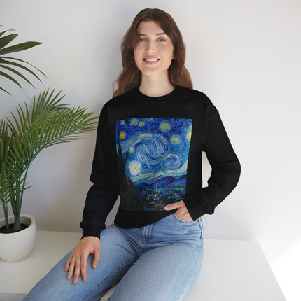 The Starry Night by Vincent Van Gogh Heavy Blend™ Crewneck Sweatshirt