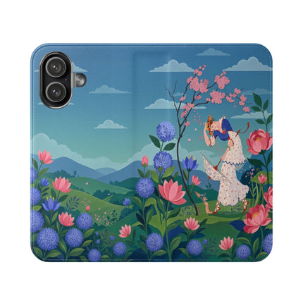 🌸🌿 The Garden Hide-And-Seek Flip Case – Art Deco Floral Whimsy