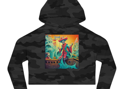 Skeleton Crew of the Misty Seas Women’s Cropped Hooded Sweatshirt