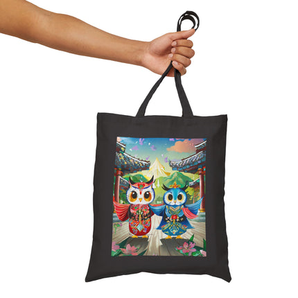 Twirling Talons Cotton Canvas Tote Bag