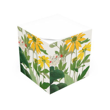 Clerodendrum & Rudbeckia by Tanigami Kônan Note Cube