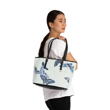 Japanese Butterfly by Kamisaka Sekka PU Leather Shoulder Bag