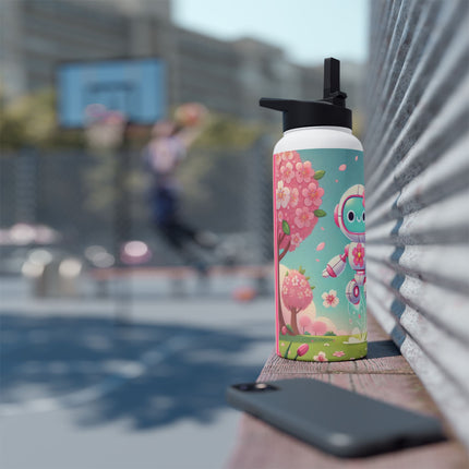 Sakura Sentinel Stainless Steel Water Bottle, Standard Lid