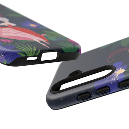 🌺✨ The Lady Of The Starlit Enchanted Garden Phone Case – Art Deco Floral Fantasy