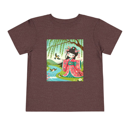 Sparrow Dance Geisha Fairy Toddler Short Sleeve Tee