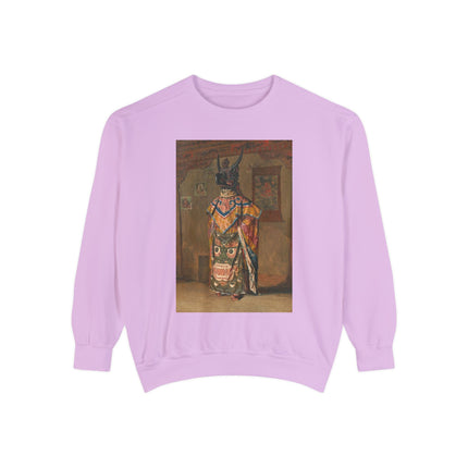 A Buddhist Lama by Vasily Vereshchagin Garment-Dyed Sweatshirt