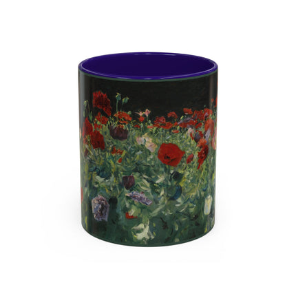 A Study of Poppies for Carnation, Lily, Lily, Rose by John Singer Sargent Colorful Mugs (11oz, 15oz)