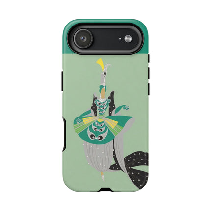 Peacock Dancer Phone Case – Opulent Glamour & Theatrical Elegance