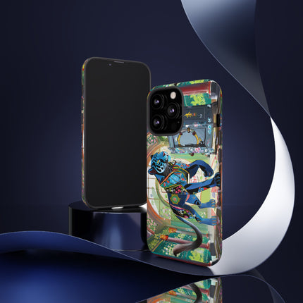 Cyber Panther's Hunt Phone Cases