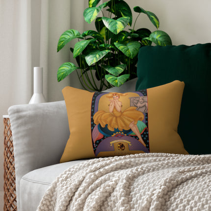 November & Topaz (from the Gem Series) by Sofia Chiostri Spun Polyester Lumbar Pillow