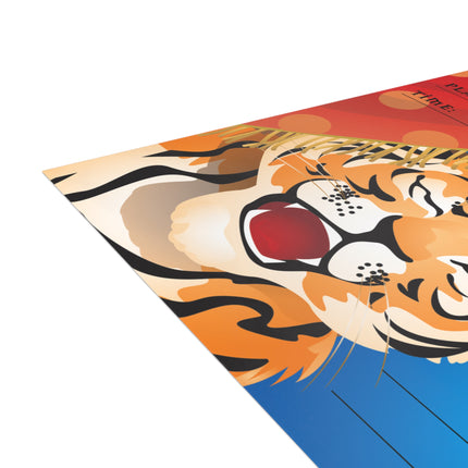 A Roaring Circus Adventure Party Invitation! Bundles of 10, 30, 50 Pieces Available (envelopes included)