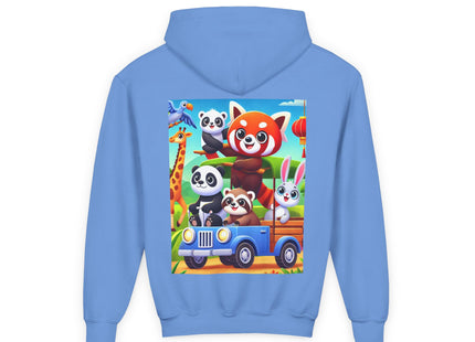 Safari Friends on the Move Youth Heavy Blend Hooded Sweatshirt