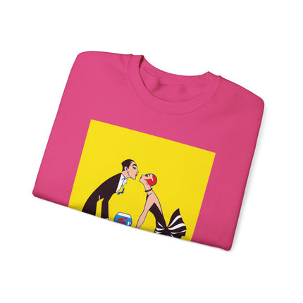 A Moment of Elegance: A Passionate Embrace Amidst Golden Splendor Heavy Blend™ Crewneck Sweatshirt