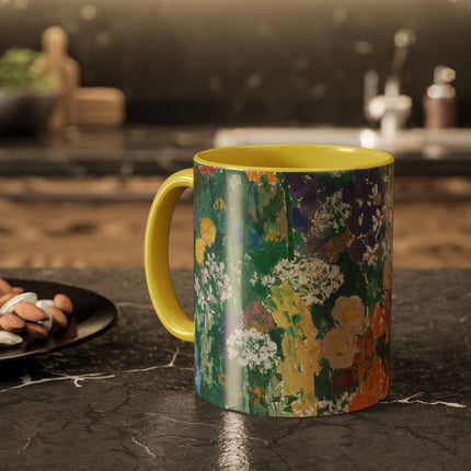 Flowers on the Mountain by August Babberger Colorful Mugs (11oz, 15oz)