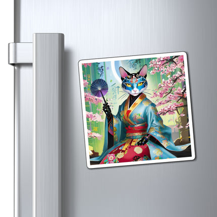 Cyberpunk Geisha Magnet (3 Sizes)
