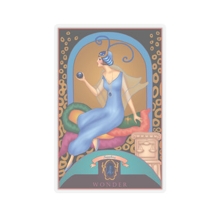 September & Sapphire (from the Gem Series) by Sofia Chiostri Copper Kiss-Cut Stickers (4 Sizes)