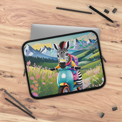 Stripes on Wheels Laptop Sleeve