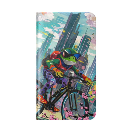 🐸🚵 Cyberpunk Frog Flip Case – High-Tech Adventure & Neon Velocity