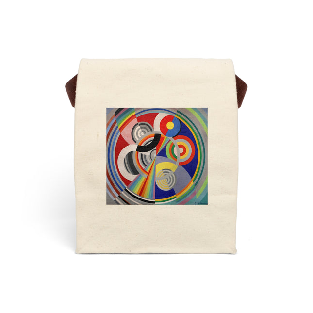 Rythme No. 1 by Robert Delaunay Canvas Lunch Bag With Strap
