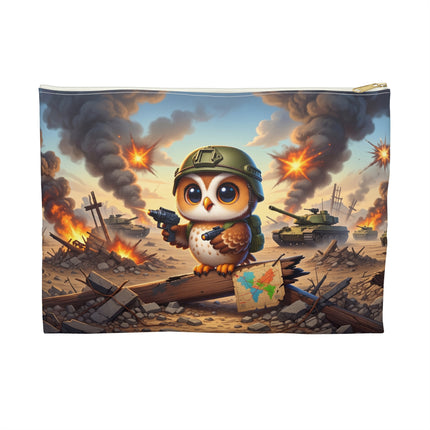 Owl on the Front Lines Accessory Pouch – Vigilant Guardian & Storybook Courage