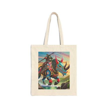 Bio-Mech Beast Cotton Canvas Tote Bag