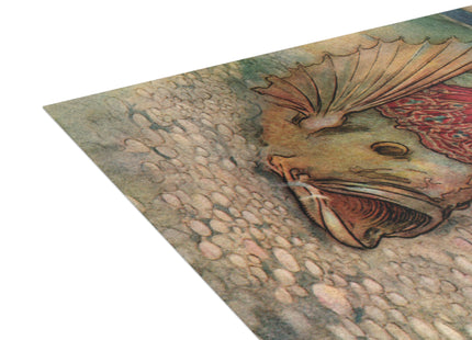 Rita Rides on the Dolphin by Warwick Goble Postcards (envelopes included) - Bundles of 10, 30, 50 Pieces