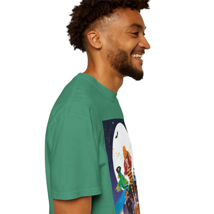 Moonlit Pirate Halloween Unisex Garment-Dyed T-shirt