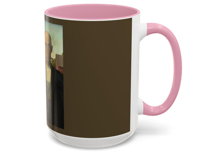 American Gothic by Grant Wood Colorful Mugs (11oz, 15oz)