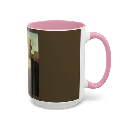 American Gothic by Grant Wood Colorful Mugs (11oz, 15oz)