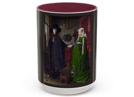 Arnolfini Portrait by Jan Van Eyck Colorful Mugs (11oz, 15oz)