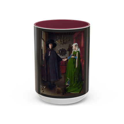 Arnolfini Portrait by Jan Van Eyck Colorful Mugs (11oz, 15oz)