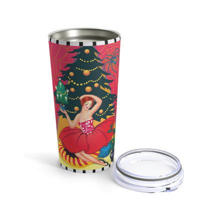 Art Deco Christmas Enchantment Tumbler 20oz