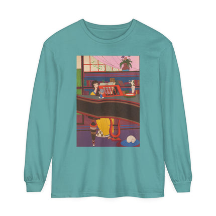 La Musique by Charles Martin Garment-dyed Long Sleeve T-Shirt