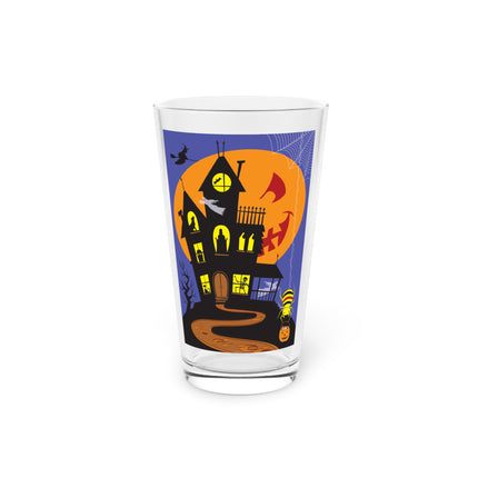 Halloween Night at the Haunted House Glass, 16oz