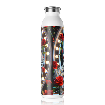 Halloween Witch Through the Mirror Slim Water Bottle